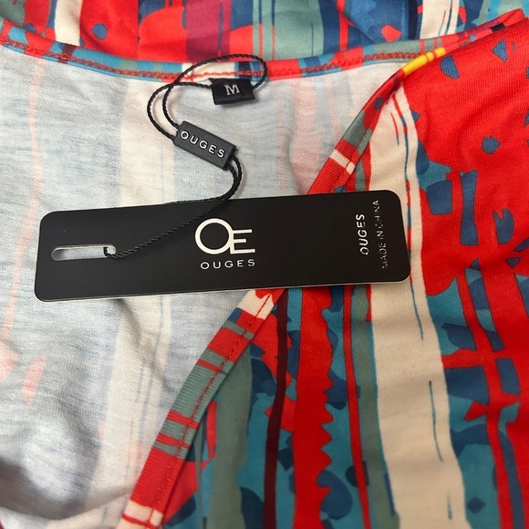 OUGES V-Neck Dress Sleeveless Maternity Nursing Gown Breastfeeding Postpartum - Picture 11 of 16